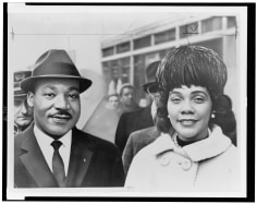 Dr. &amp;amp; Mrs. Martin Luther King Jr., head-and-shoulder portrait, facing front, 1965.