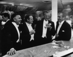 Slim Aarons, Film stars Clark Gable, Van Heflin, Gary Cooper, and James Stewart at Romanoff's, Beverly Hills, 1957