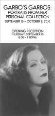 Greta Garbo, Exhibition Invitation