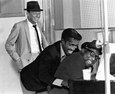 Phil Stern, Frank Sinatra, Sammy Davis Jr. and Count Basie, 1950s