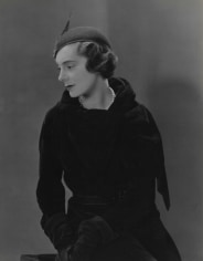 George Hoyningen-Huene, Model in Black Coat, 1931, Vintage Print