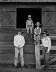 Kurt Markus, Larry, Reata, John, and Toni Schutte, Maggie Creek Ranch, Carlin, Nevada, 1984