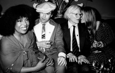 Ron Galella Roberta Flack, Elton John, Andy Warhol and Jerry Hall at Roberta Flack's Birthday Party, Xenon Disco, NYC, June 12, 1978