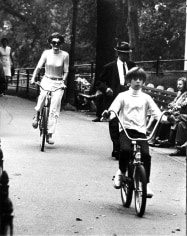 Ron Galella, Jackie Onassis and John F. Kennedy Jr. Bicycling in Central Park, New York, 1969