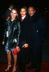 Ron Galella, Rashida Jones, Kidada Jones, and Quincy Jones, New York, 1997