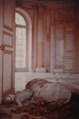 Deborah Turbeville, Autumn leaves inside the Pavillon Francais: Aurelia Weingarten, Unseen Versailles, 1980