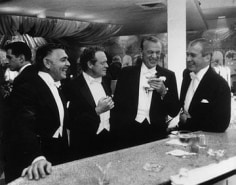 Slim Aarons, Kings of Hollywood: Clark Gable, Van Heflin, Gary Cooper, and James Stewart at Romanoff&rsquo;s in Beverly Hills, 1957