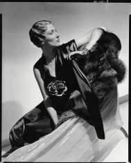 Horst, Black Satin With Silver Fox, 1936