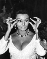 Ron Galella, Sophia Loren at the premier of
