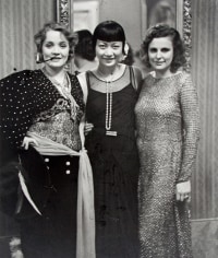 Alfred Eisenstaedt, Marlene Dietrich, Anna May Wong, and Leni Riefenstahl at Artist&#039;s Ball, Berlin, 1928