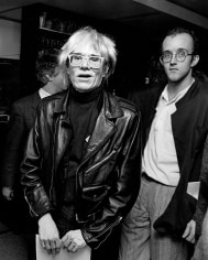 Ron Galella, Andy Warhol and Keith Haring, New York City, 1985