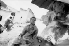 Mary Ellen Mark, Brad Pitt and Cate Blanchett on the set of Babel,  village near Ouarzazate, Morocco, 2005