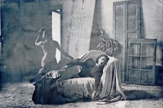 Deborah Turbeville, Anh Duong and Marie-Sophie in Emanuel Ungaro, VOGUE, Chateau Raray, France, 1984