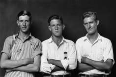 Disfarmer, Three young men: Homer Eakers, Loy Neighbors, and Julius eakers