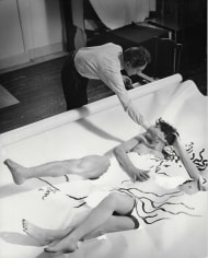 Philippe Halsman, Jean Cocteau&#039;s Painting Comes To Life, 1949