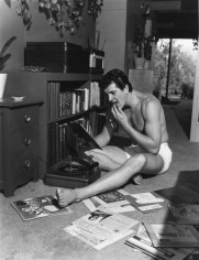 Sid Avery, Rock Hudson at his North Hollywood home, 1952
