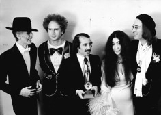 Ron Galella David Bowie, Art Garfunkle, Paul Simon, Yoko Ono and John Lennon at the Grammy Awards, New York, March 1, 1975