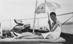 Cecil Beaton, Mrs. Reginald Fellows on her Yacht, The sister Anne, 1930s