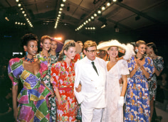 Harry Benson, Yves St. Laurent with Kate Moss and Models, Paris, 1993