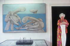Slim Aarons, Peggy Guggenheim in the Palazzo Venier Dei Leoni, Venice, 1978