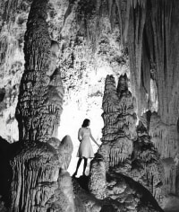Louise Dahl-Wolfe, June Vincent, for Harper's Bazaar, Carlsbad Caverns, New Mexico, 1941