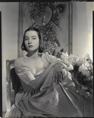 Horst, Portrait of a Young Woman in a Striped Dress, circa 1930