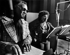 Phil Stern Ray Charles &amp; Cleo Laine Recording &quot;Porgy and Bess&rdquo;, 1975