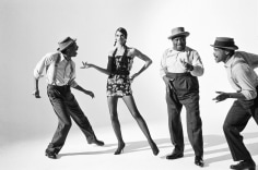 Arthur Elgort,  Linda Evangelista with Jazz Dancers, VOGUE, 1989