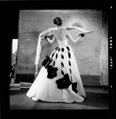Louise Dahl-Wolfe Panorama of Paris: Suzy Parker in a Jacques Fath Gown, 1953