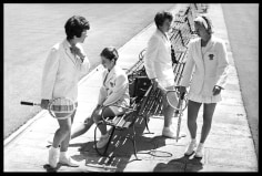 Harry Benson, Billie Jean Moffit King, Nancy Richey, Carole Caldwell Graebner, and Donna Floyd, Wimbledon, 1964