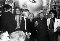 Anton Perich, Andy Warhol with Jerry Hall, Debbie Harry, Truman Capote, and Paloma Picasso, 1970s
