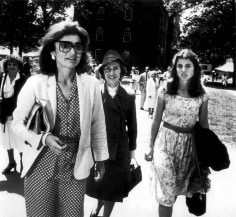 Ron Galella, Jackie Onassis, Janet Auchincloss, and Caroline Kennedy, Harvard University, 1980