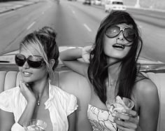 Michael Dweck  Giselle Karina Bacallao Moreno and Rachel Valdes going for a spin on the Malecon, Habana, Cuba, 2009