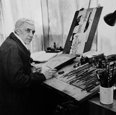 Andre Ostier, Georges Braque, Rue du Douanier, Paris, 1948