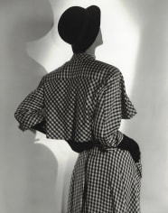 Horst, Suzy Parker Modeling a Balenciaga Dress At The Paris Collection, VOGUE, 1952