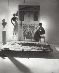 Horst, Fashion with Salvador Dali Set, New York, 1948