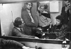 Daniel Kramer, Bob Dylan, Allen Ginsberg, Peter Orlovsky, Barbara Rubin and Daniel Kramer in the Dressing Room, Princeton, New Jersey, 1964