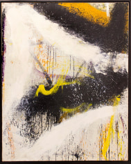 Jay Peak Norman Bluhm large yellow black painting