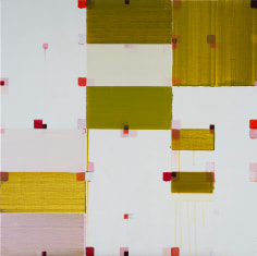 Roberto Caracciolo yellow square abstract painting