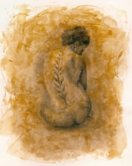 Alyssa Monks, Vine, 2017, graphite and oil on paper, 10 1/2 x 14 inches
