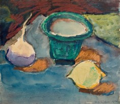 Max Weber, Still Life, 1912, watercolor and gouache on paper, 7 3/4 x 9 inches