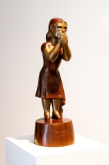 Chaim Gross, Making Up, 1929, bronze, 22 1/2 x 7 1/2 x 7 1/2 inches