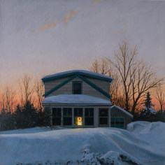 Linden Frederick Weight of Winter, 2024 oil on linen 30 x 30 inches