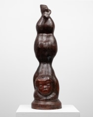 Chaim Gross, Tumbler, 1944, Lignum Vitae wood, 25 1/2 x 7 x 7 inches