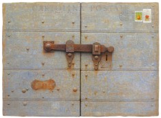 Alan Magee Latch, 2010 acrylic and oil on panel 16 x 22 inches