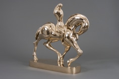 hugo robus, Hugo Robus The General, 1922 polished bronze 19 x 19 1/2 x 7 3/8  inches Edition 6/6