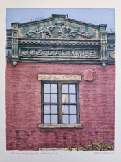 Frederick Brosen, Little Red Schoolhouse, 2025, watercolor and graphite on paper, 10 1/2 x 8 inches (image)