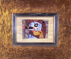 George L. K. Morris, Torpedo Station, 1945, fresco relief on stone, 7 x 10 1/4 inches
