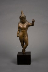 Elie Nadelman, Standing Woman in Conical Hat, Raised Arm, c. 1936 - 46, bronze with light brown patina, 9 7/8 inches high
