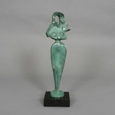 Alexander Archipenko, Egyptian Motif, 1917, bronze with green patina, 13 1/2 x 4 x 2 3/8 inches, Edition 6/12 F